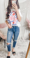 Daisy Grace High Rise Distressed Mom Jeans