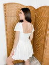 Whispering Willow Dress- White