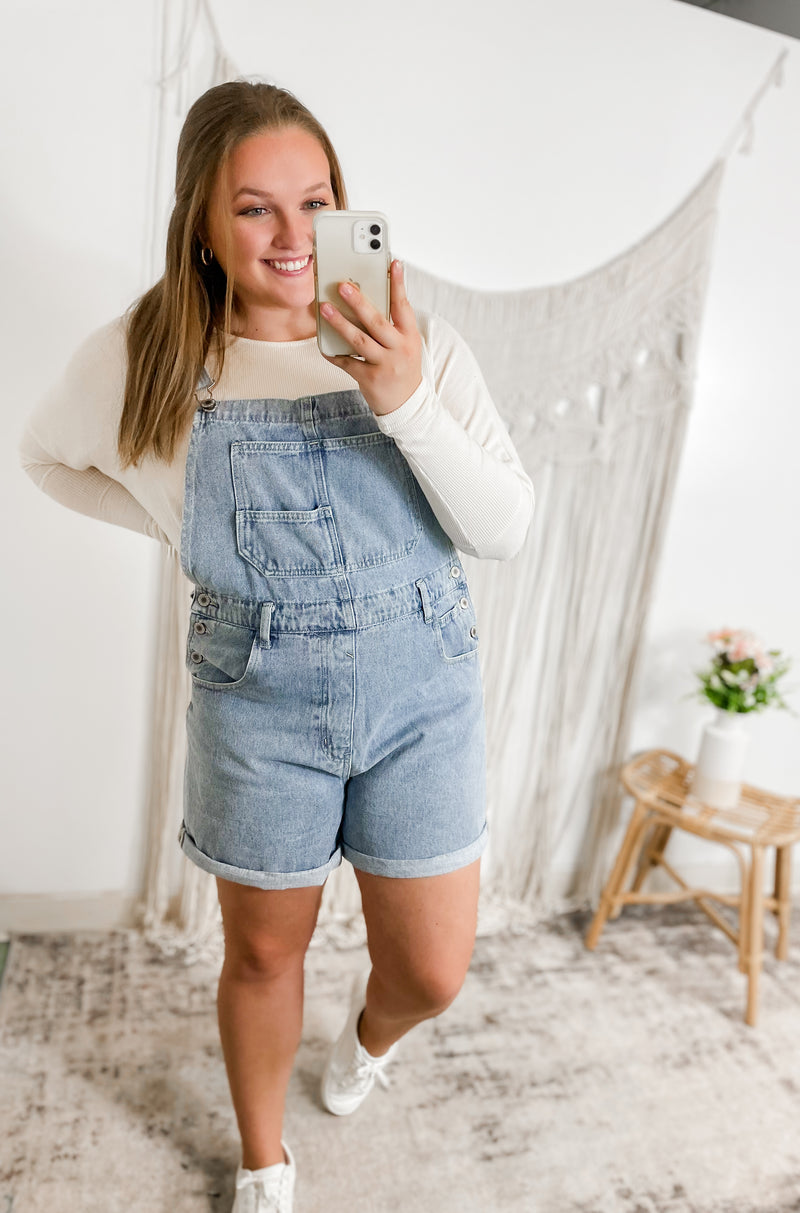 Summer Time Overalls- Blue