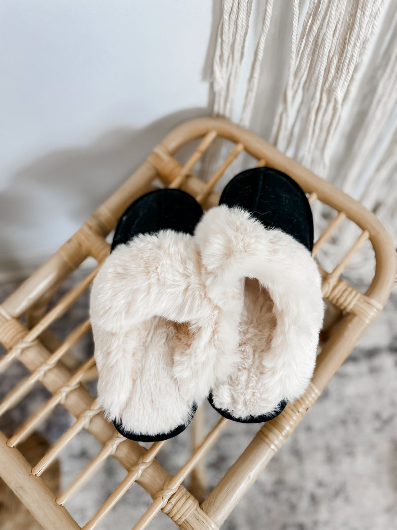 Faux Fur Lined Slippers
