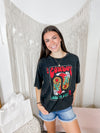 Cowboy Boots Take Me Away Graphic Tee- Mineral Black