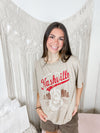 Nashville Oversized Graphic Tee- Mineral Taupe