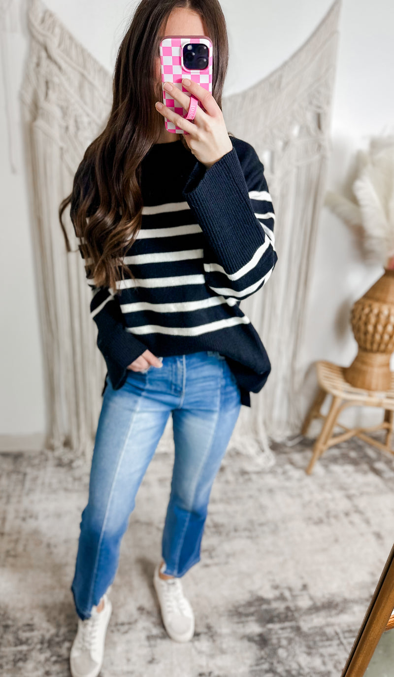Classy and Chic Sweater- Black
