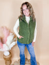 All Cozy Vest- Olive