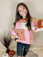 Girly All The Way Sweater- Leopard