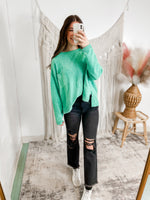 Day Dreaming Sweater- Emerald