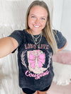 Long Live Cowgirls Graphic Tee- Black