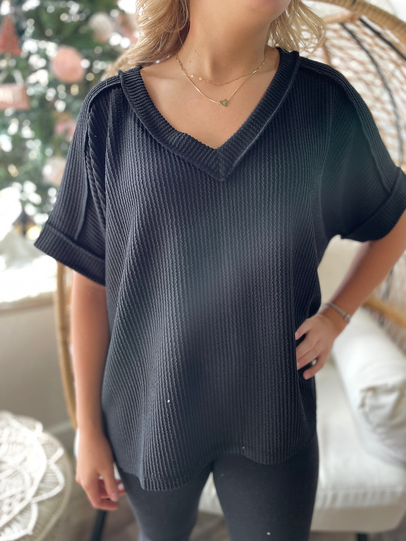 Soft Breeze Top- Black