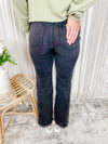Mia Grace High Rise Crop Straight Jeans- Vintage Black