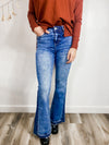 Jessie High Rise Flare Jeans- Tidey